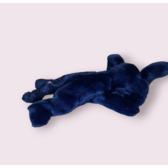 Rare Ty Beanie Baby Plush Toy Peanut the Royal Elephant Blue NEW - Picture 1 of 13
